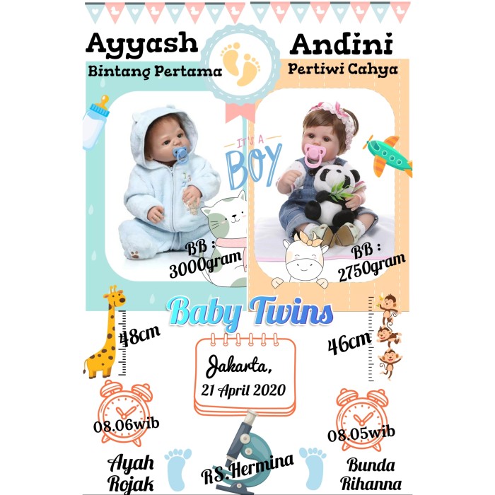 Detail Contoh Frame Biodata Bayi Nomer 54