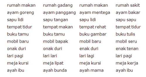 Detail Contoh Frasa Eksosentris Nomer 13