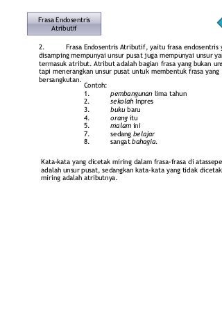 Detail Contoh Frasa Endosentris Atributif Nomer 52