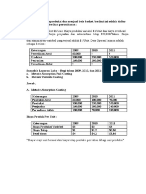 Detail Contoh Full Costing Nomer 32