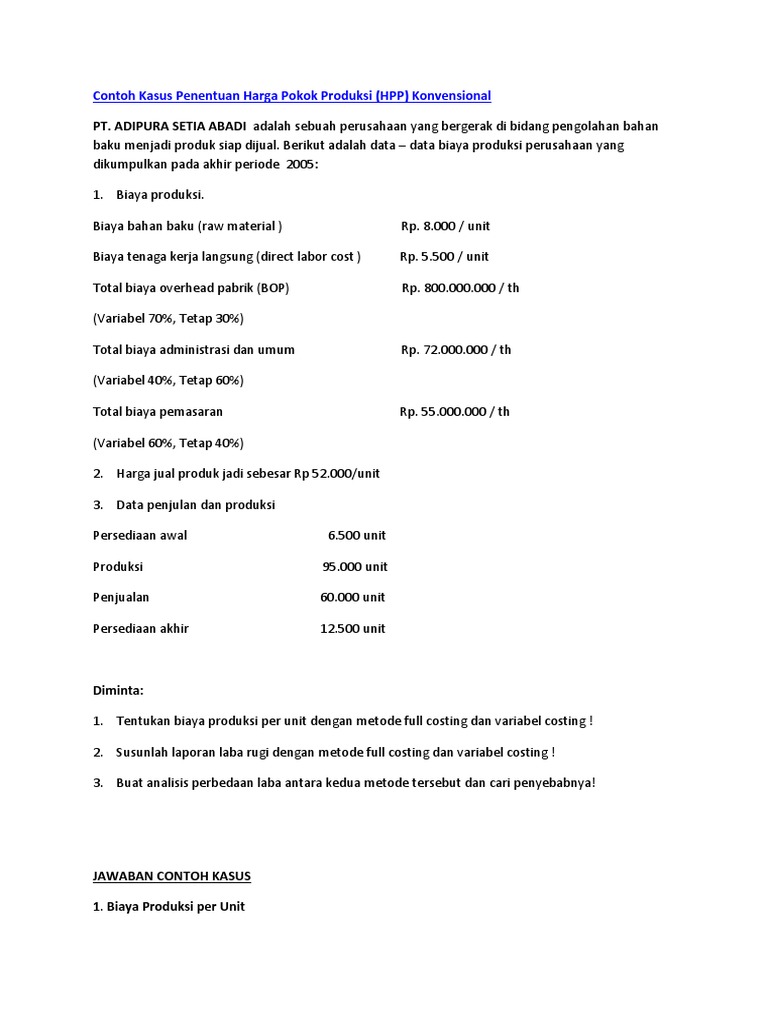 Detail Contoh Full Costing Nomer 38