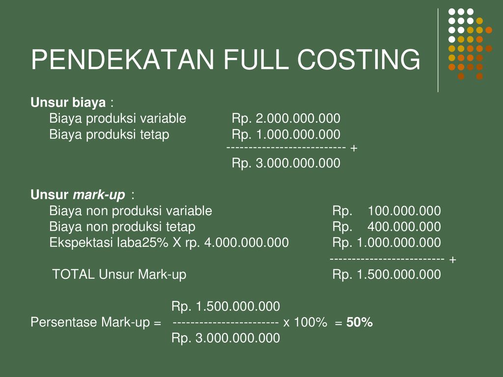 Detail Contoh Full Costing Nomer 50