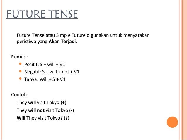 Detail Contoh Future Tense Nomer 12