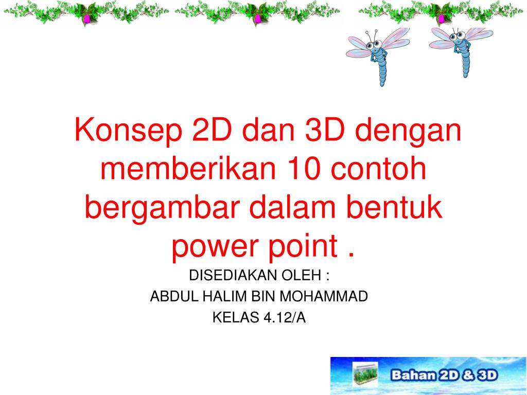 Detail Contoh Gambar 2d Dan 3d Nomer 38