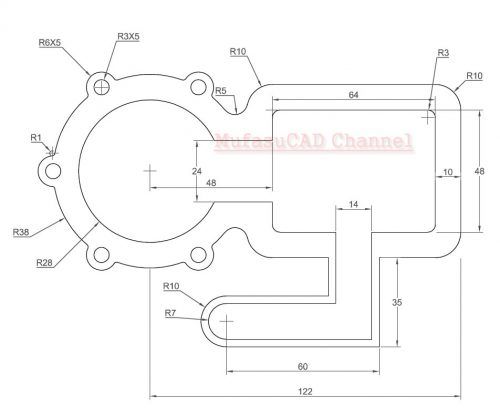 Detail Contoh Gambar Autocad Teknik Mesin Nomer 29