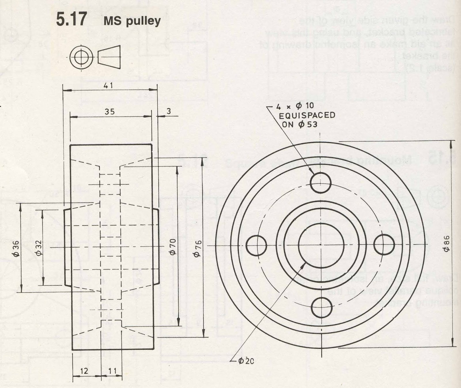 Detail Contoh Gambar Autocad Teknik Mesin Nomer 38