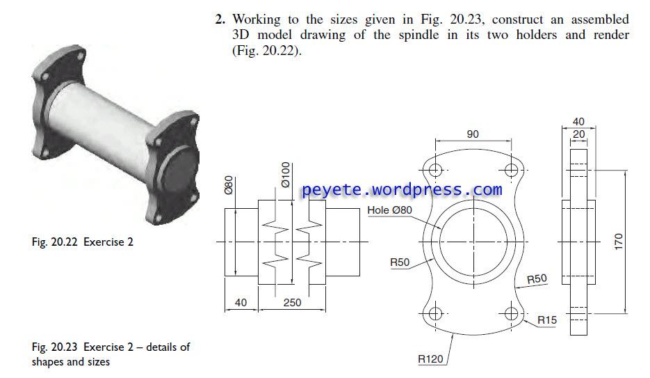 Detail Contoh Gambar Autocad Teknik Mesin Nomer 43