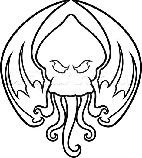 Detail Cthulhu Alphabet Nomer 4