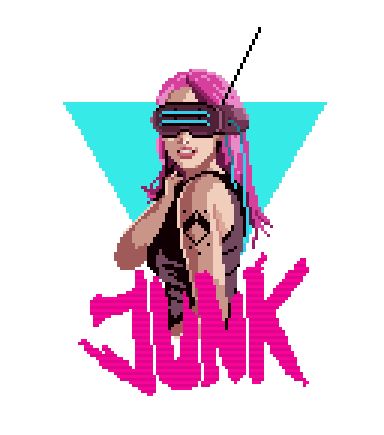 Detail Cyberpunk Pixel Art Nomer 15