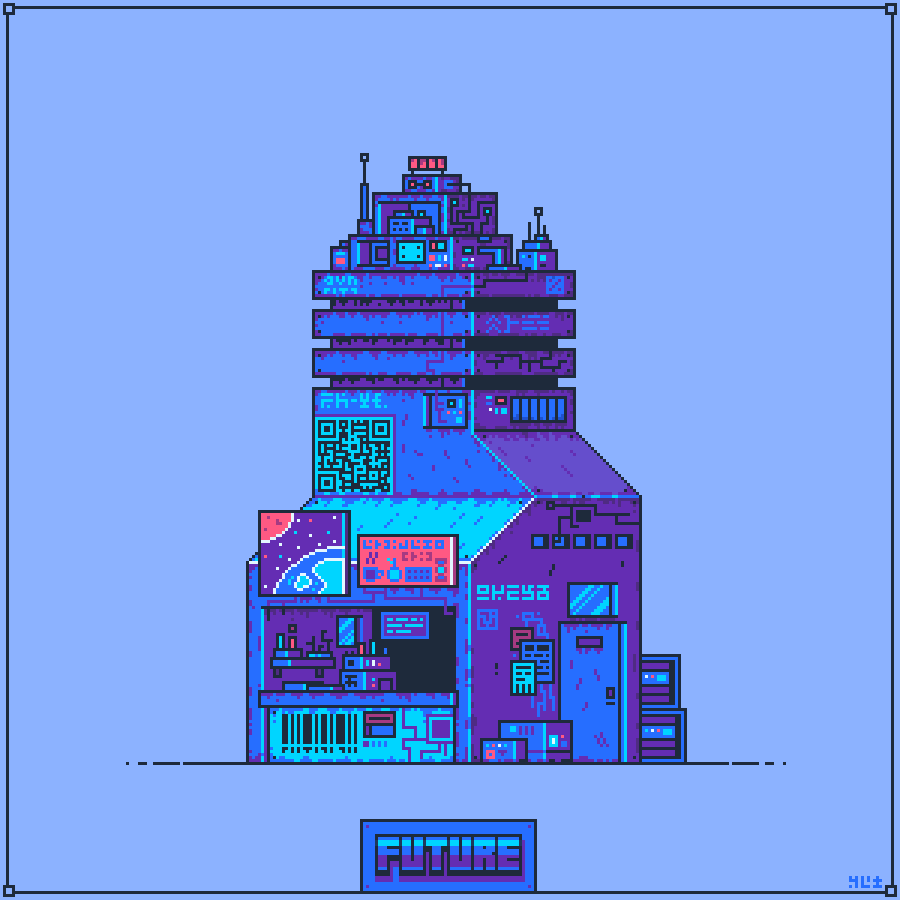 Detail Cyberpunk Pixel Art Nomer 23