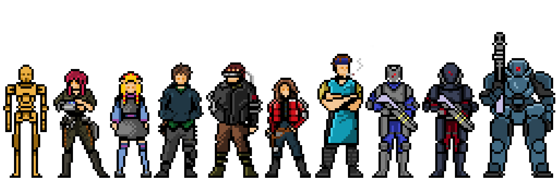 Detail Cyberpunk Pixel Art Nomer 27