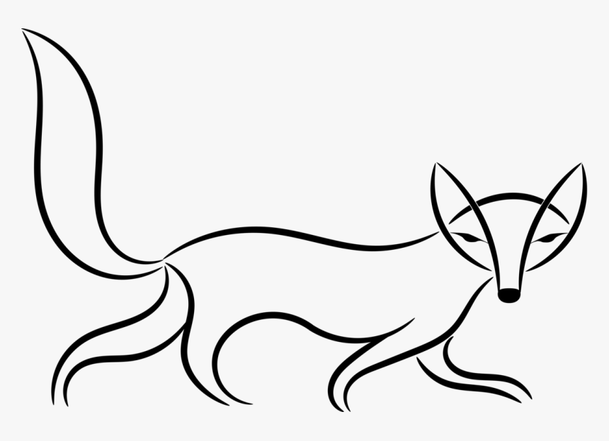 Detail Fox Sketch Nomer 10