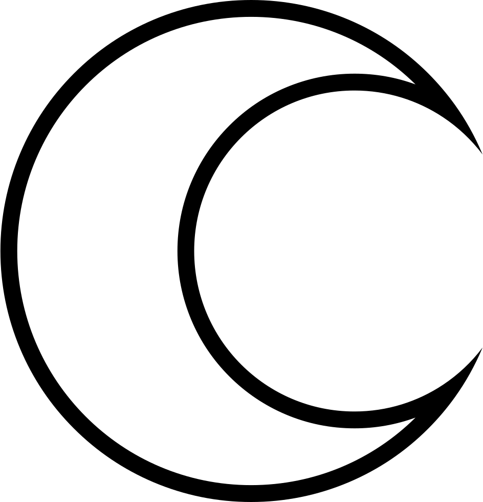 Detail Full Moon Outline Nomer 8