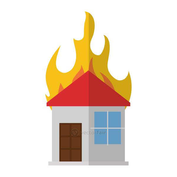 Detail House Fire Icon Nomer 9
