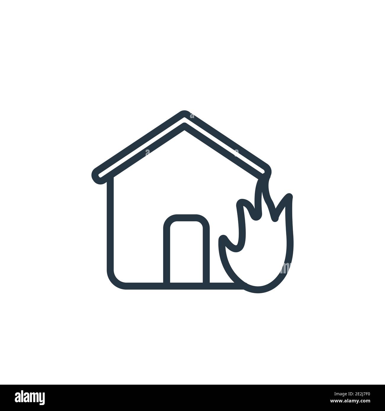 Detail House Fire Icon Nomer 15