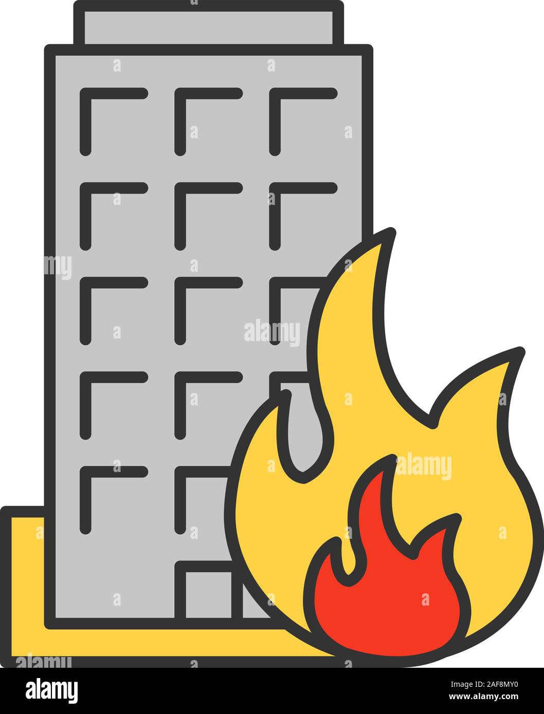 Detail House Fire Icon Nomer 17