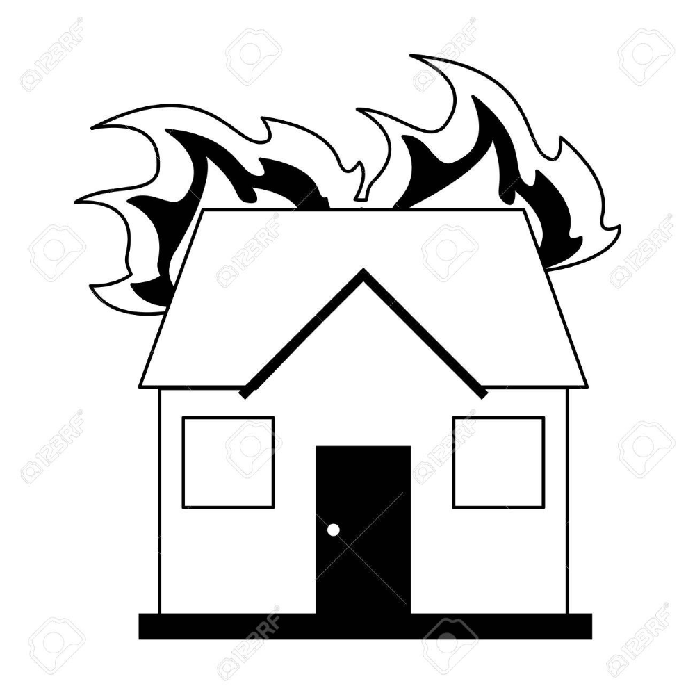 Detail House Fire Icon Nomer 18
