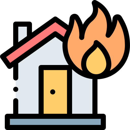 Detail House Fire Icon Nomer 19
