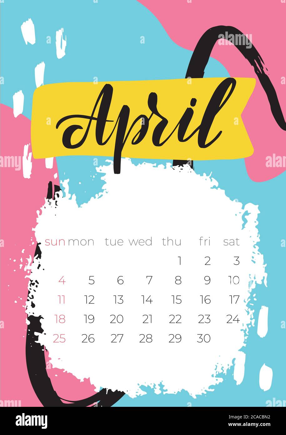 Detail April 2021 Kalender Nomer 3