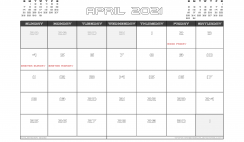 Detail April 2021 Kalender Nomer 6