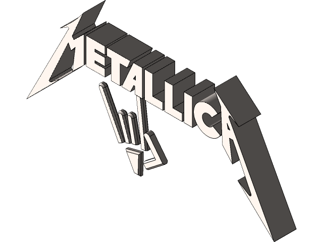 Detail Logo Metallica 3d Nomer 9