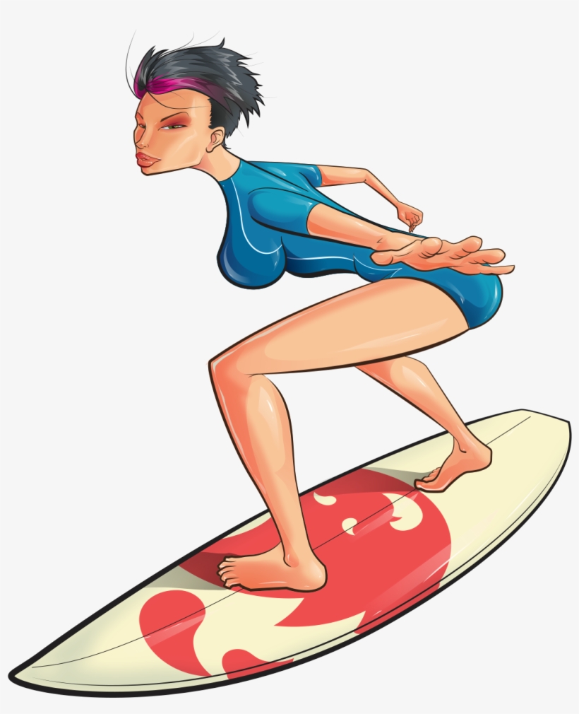 Detail Surfer Caricature Nomer 5