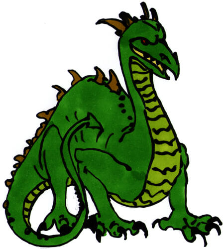 Detail Drachen Skizze Nomer 15