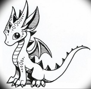 Detail Drachen Skizze Nomer 24