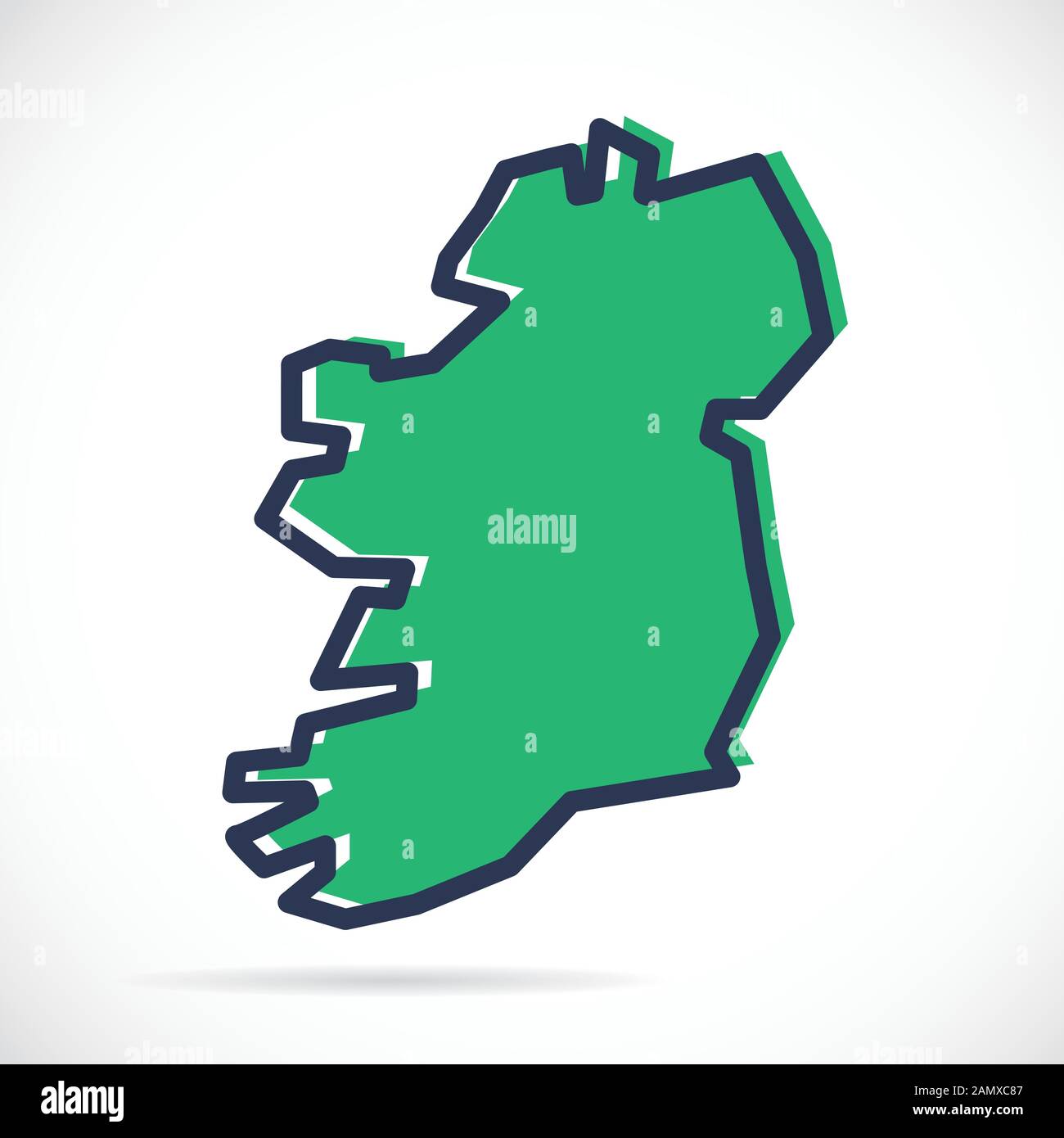 Detail Irland Karte Umriss Nomer 20