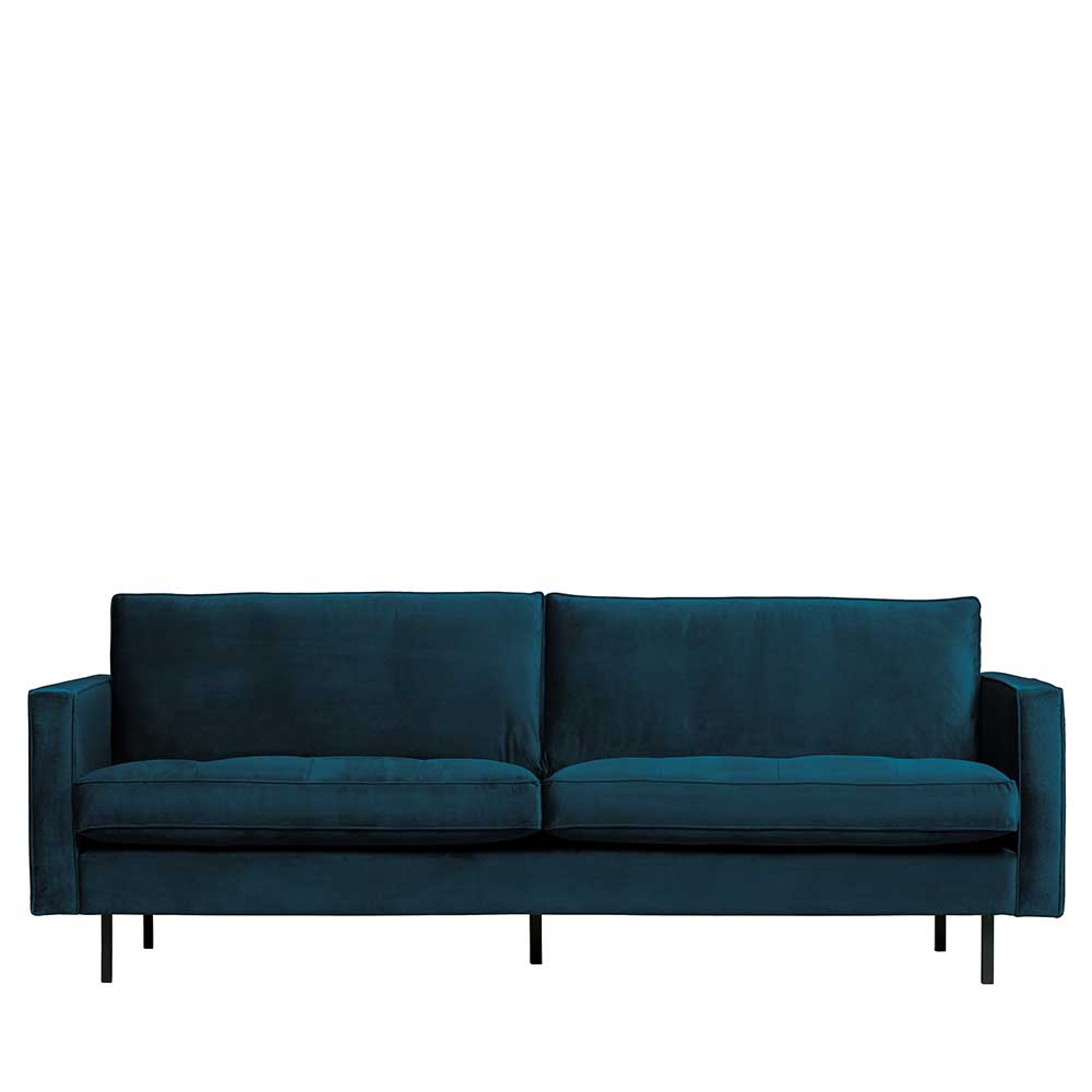 Detail Graues Sofa Blaue Wand Nomer 9