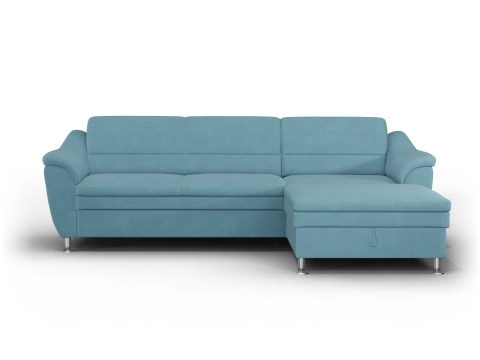 Detail Graues Sofa Blaue Wand Nomer 11