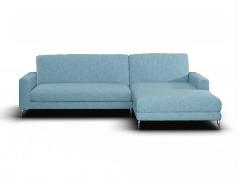 Detail Graues Sofa Blaue Wand Nomer 2