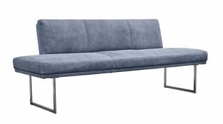 Detail Graues Sofa Blaue Wand Nomer 15