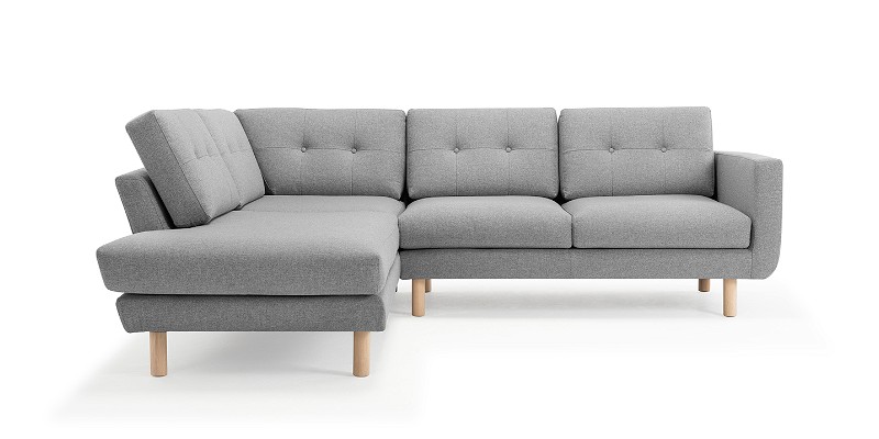Detail Graues Sofa Blaue Wand Nomer 23