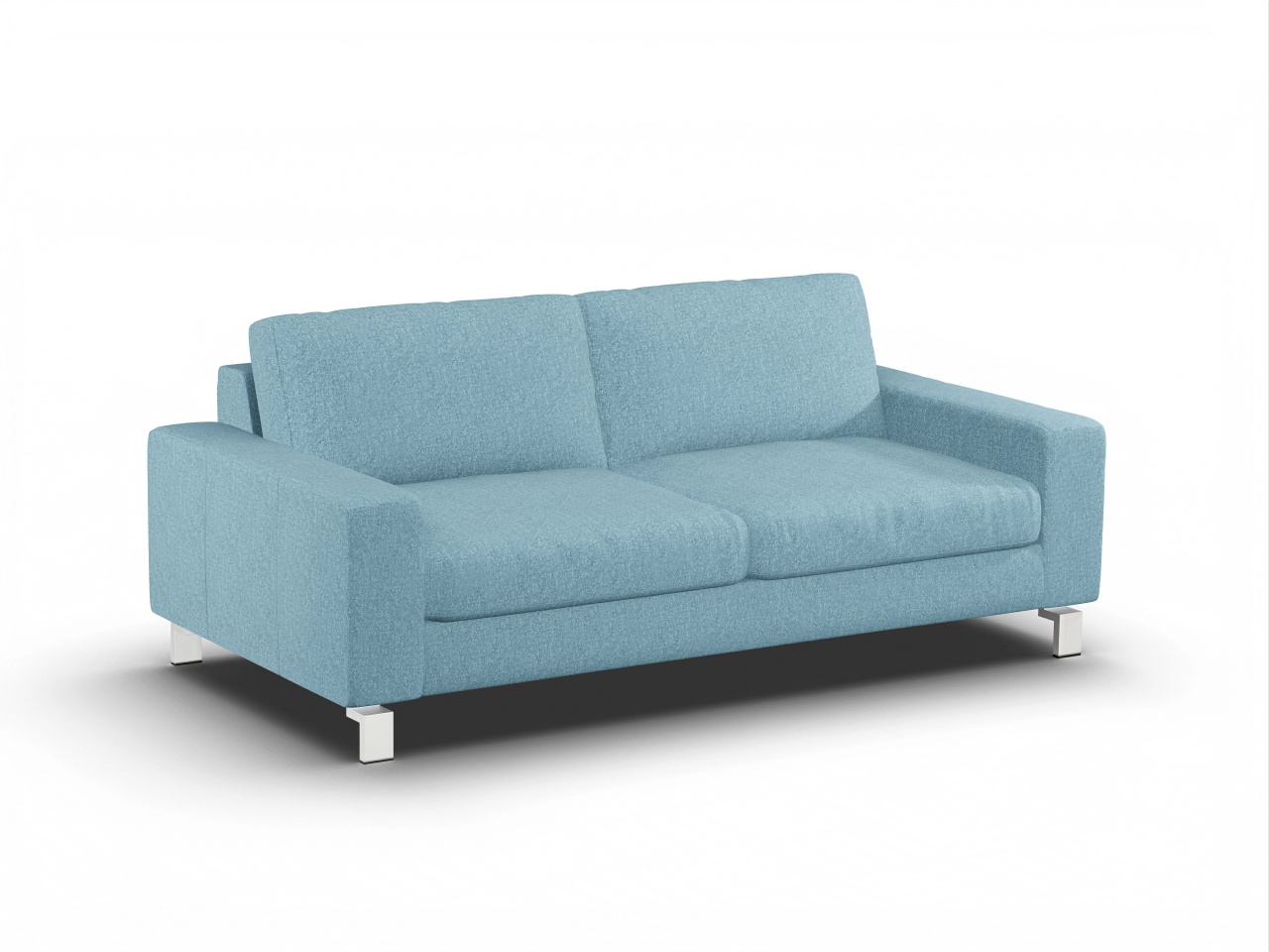Detail Graues Sofa Blaue Wand Nomer 7