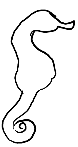 Detail Seepferdchen Zeichnen Einfach Nomer 3