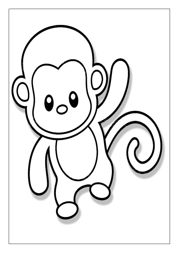 Detail Zeichnung Affe Nomer 20