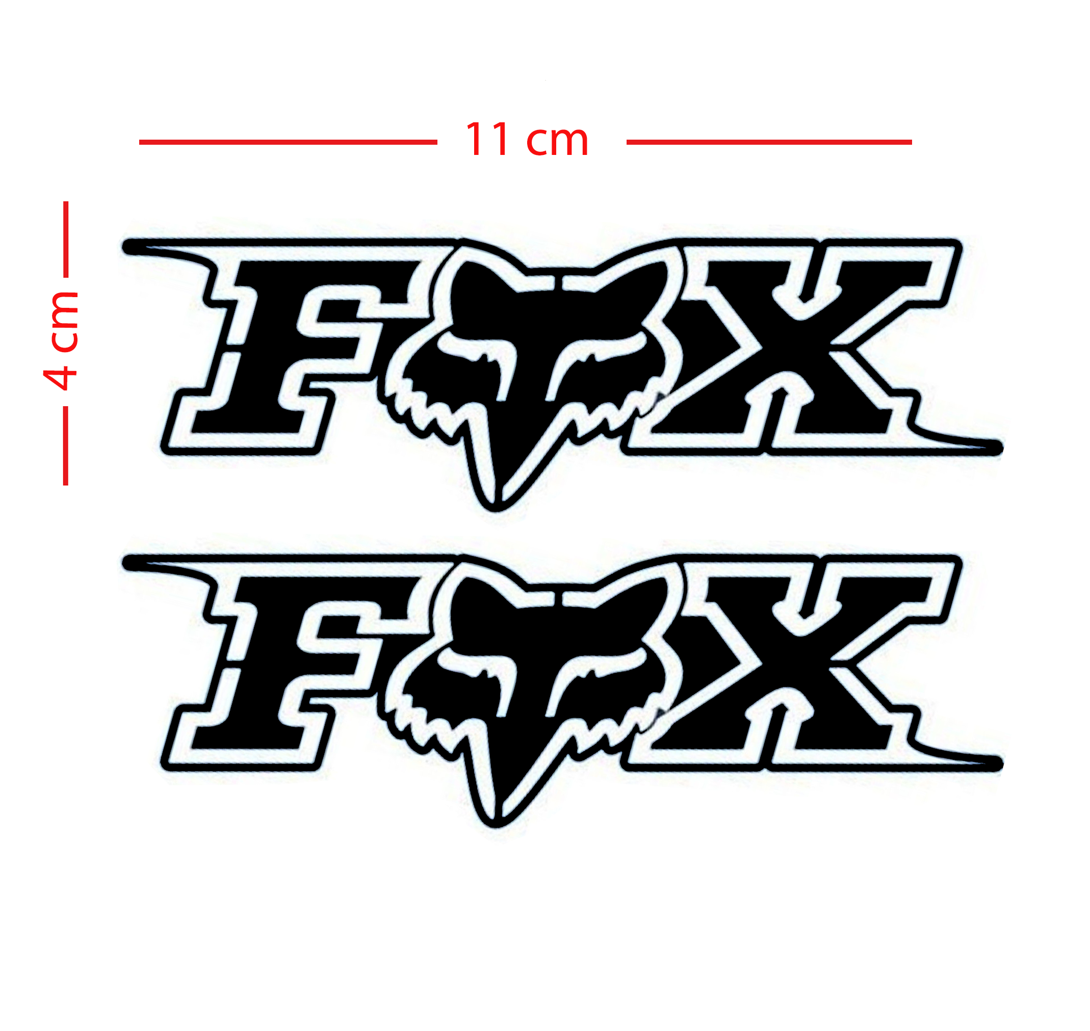 Detail Aufkleber Fox Racing Nomer 11