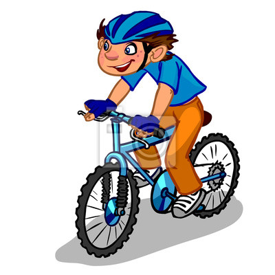 Fahrradfahren Comic - KibrisPDR