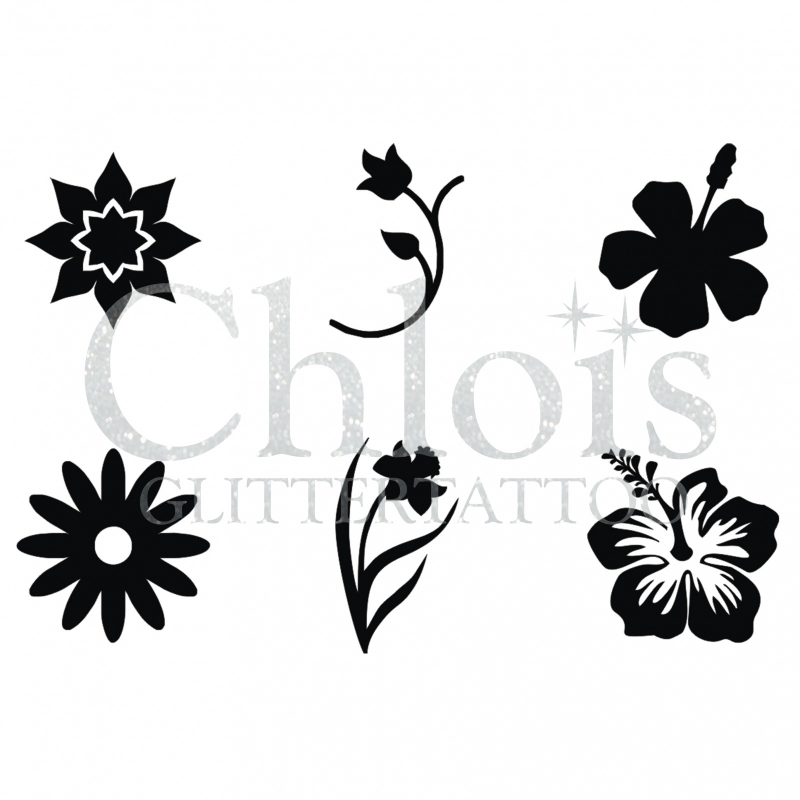 Detail Hibiskus Blumen Tattoo Vorlage Nomer 8