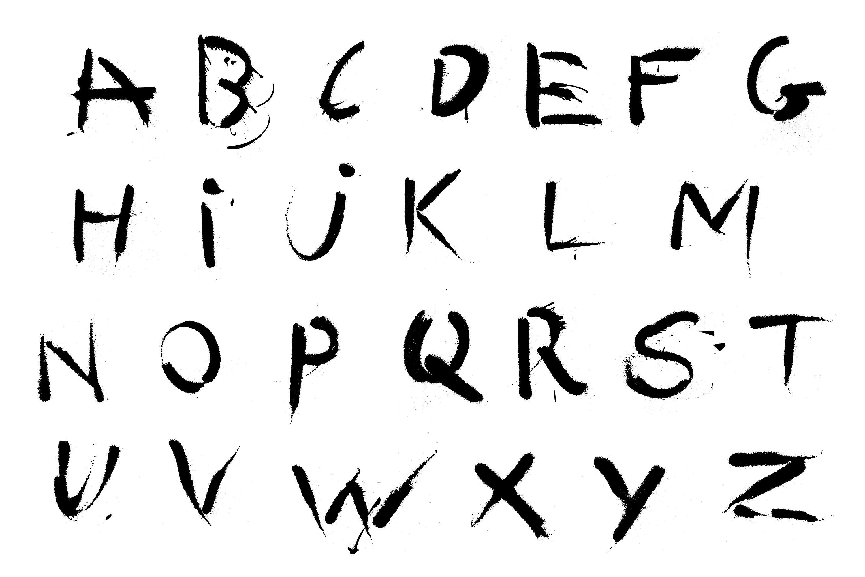 Detail Spray Font Nomer 2