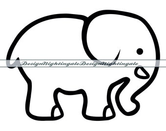 Detail Elefant Umriss Nomer 10