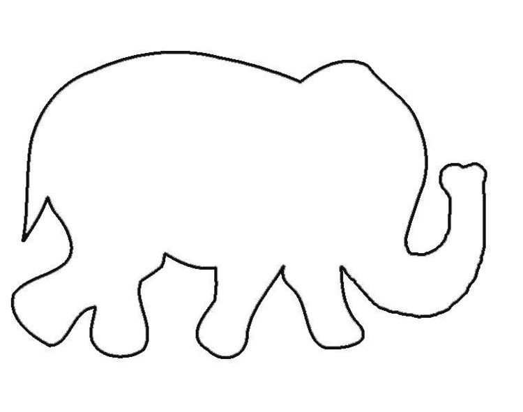 Detail Elefant Umriss Nomer 14