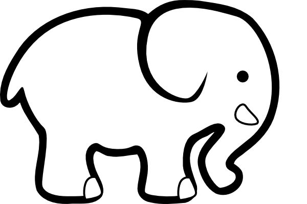 Detail Elefant Umriss Nomer 2