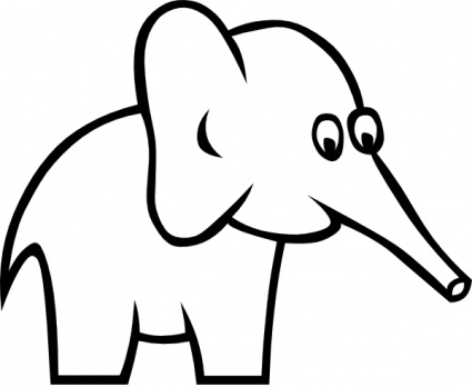 Detail Elefant Umriss Nomer 19