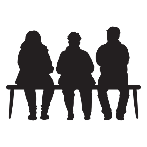 Detail Silhouette People Sitting Png Nomer 18