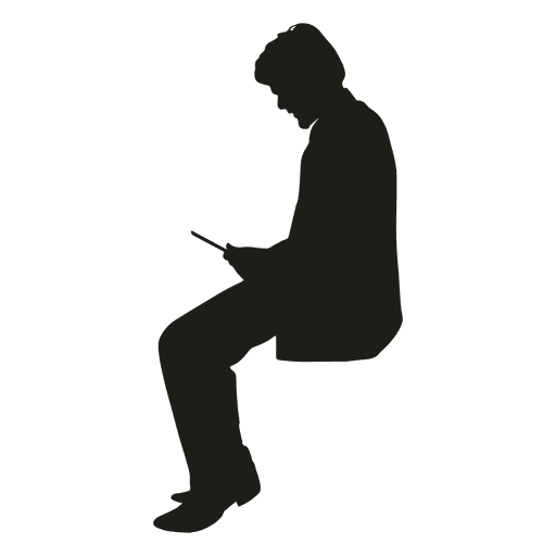 Detail Silhouette People Sitting Png Nomer 6