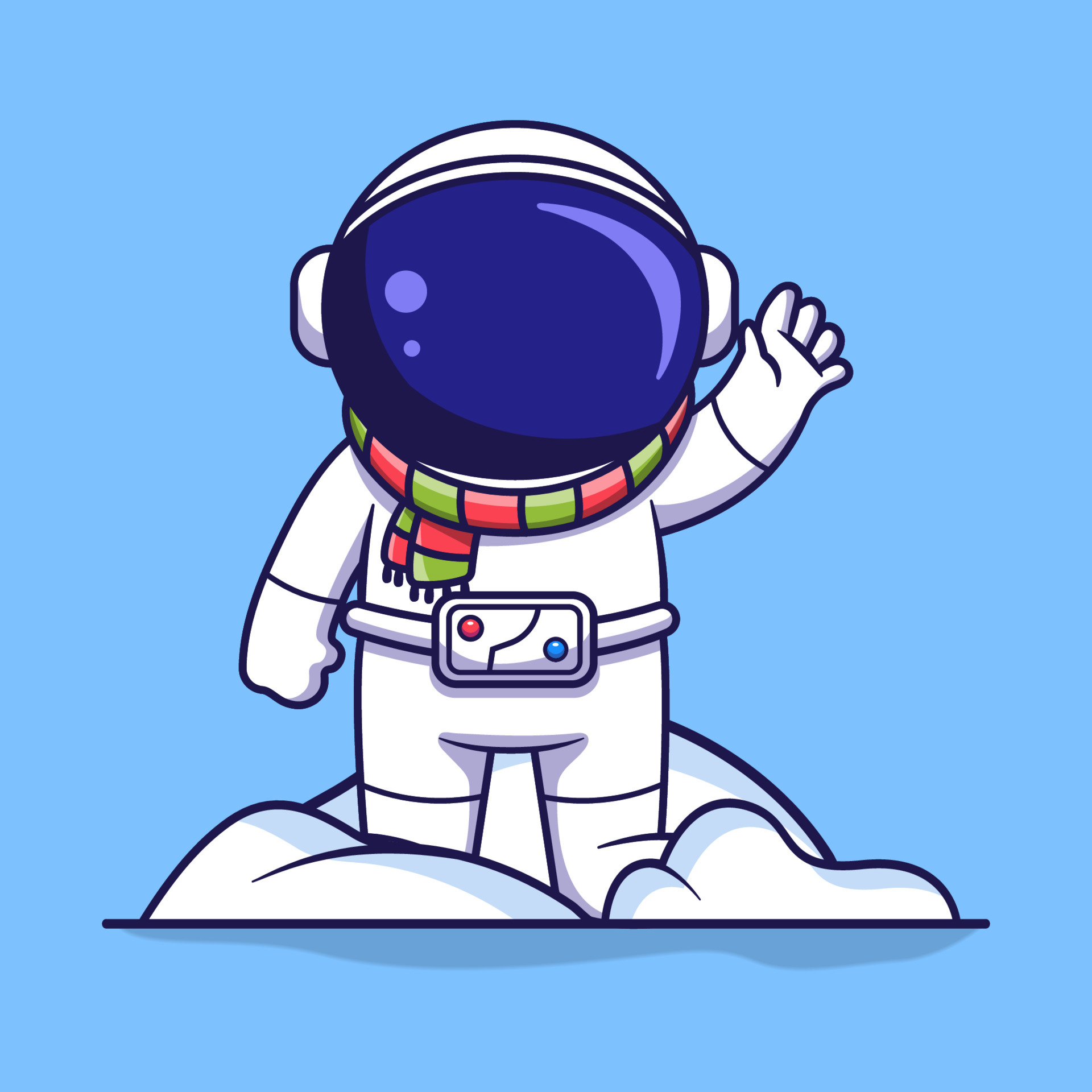 Detail Astronaut Vector Nomer 3