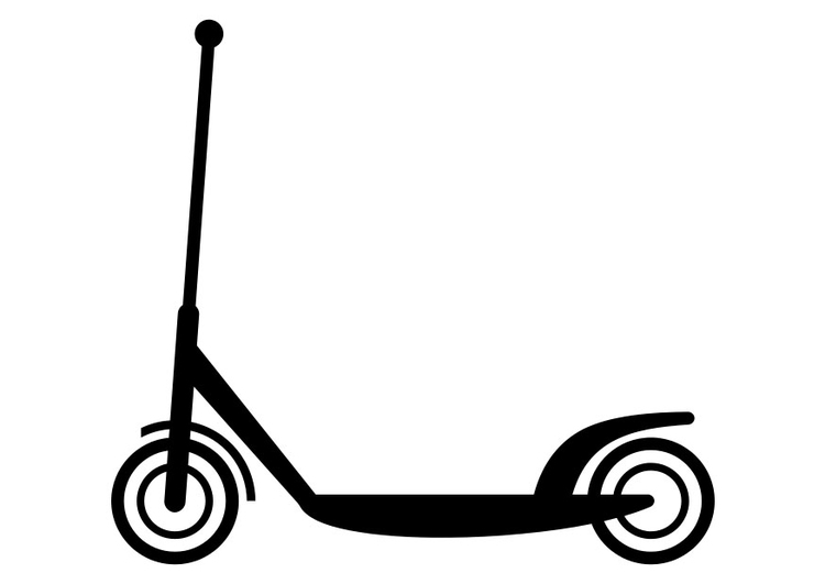 Ausmalbild Roller - KibrisPDR