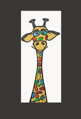 Detail Bild Giraffe Bunt Nomer 9